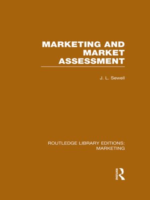 cover image of Marketing and Marketing Assessment (RLE Marketing)
